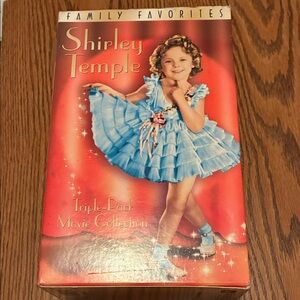 Shirley Temple Triple-Pack Movie Collection VHS Box Set - Blue Dress Artwork